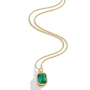 Emerald Pendant (5x4 mm Natural Emerald | 3gm)