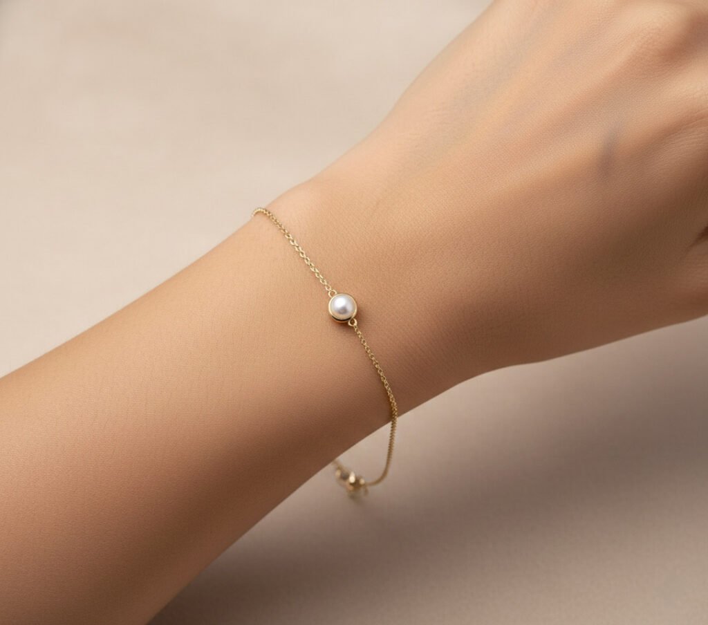 Pearl Bracelet (4mm Freshwater pearl | 7 inches | 2gm)